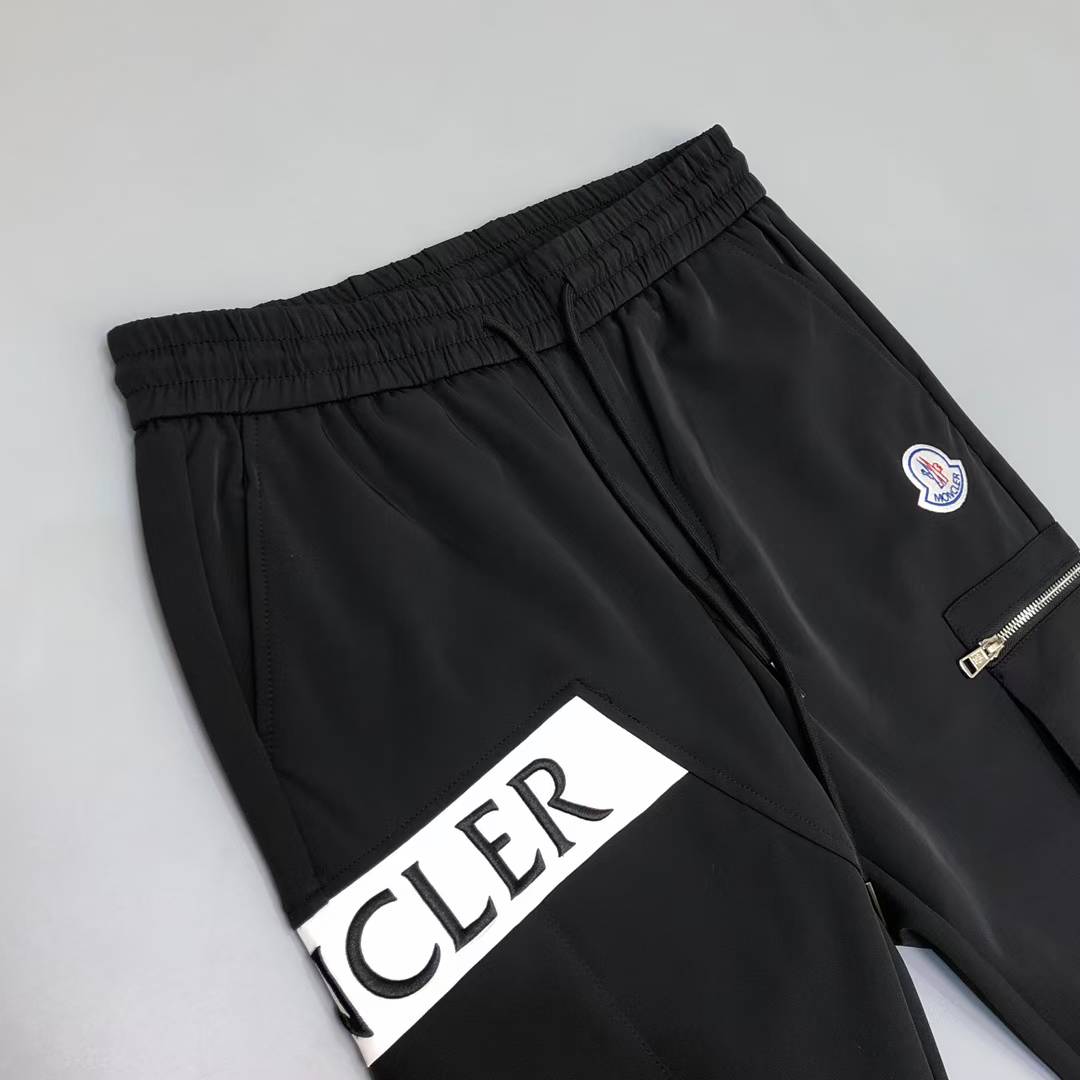 moncler track pant black