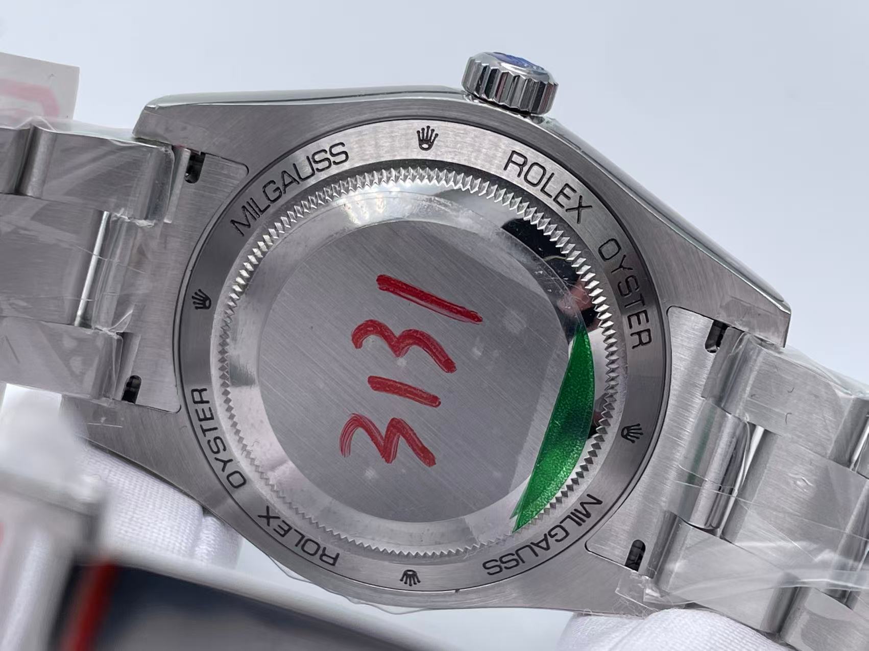 ROLMIL022B - Milgauss Black 116400 M SS/SS Black BPF Asia 3131 $328