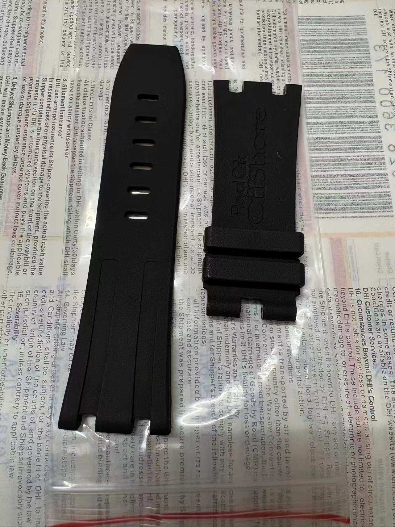 Audemars Piguet Black Rubber Silicone Strap