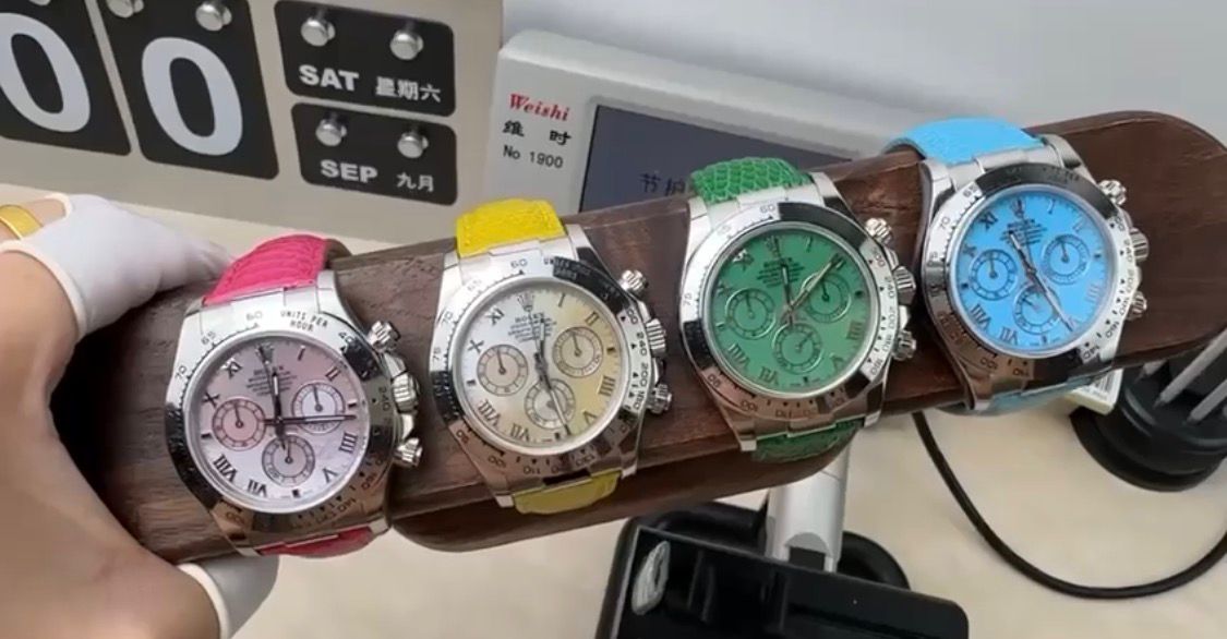 Rolex Cosmograph Daytona "Beach" Collection, specifically reference 116519 4130 movement