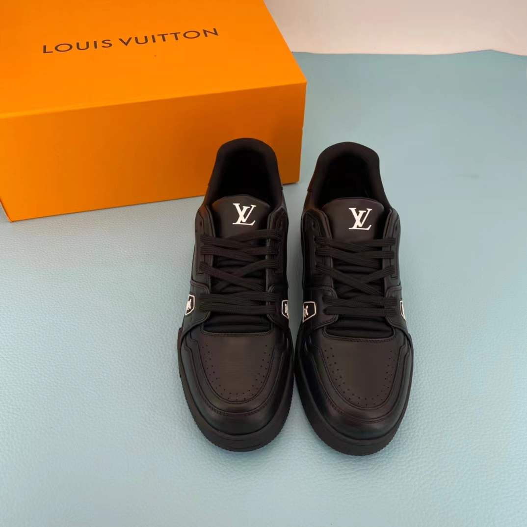 LV Trainer sneakers designed by Virgil Abloh and inspired by vintage basketball shoes