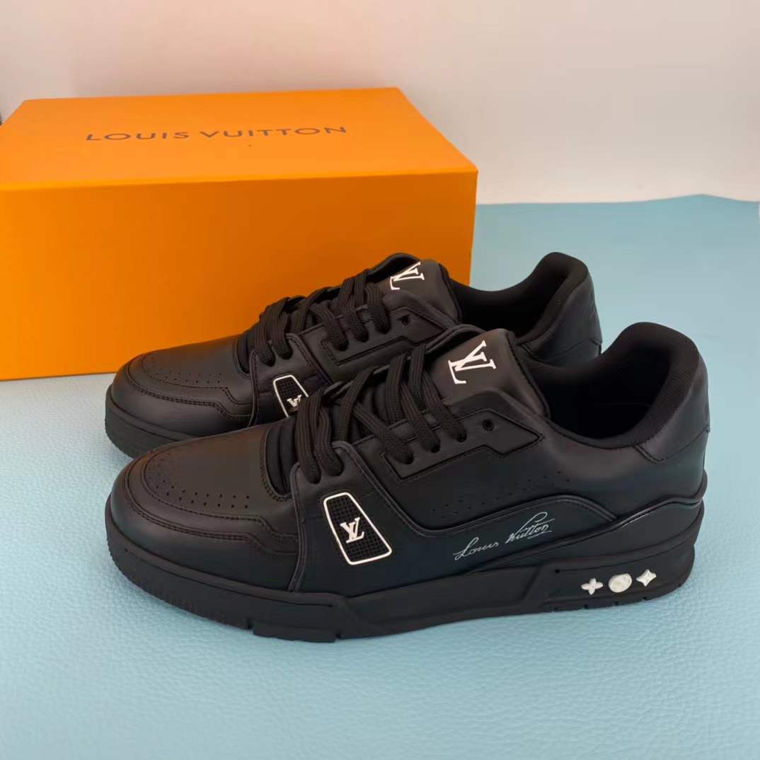 LV Trainer sneakers designed by Virgil Abloh and inspired by vintage basketball shoes