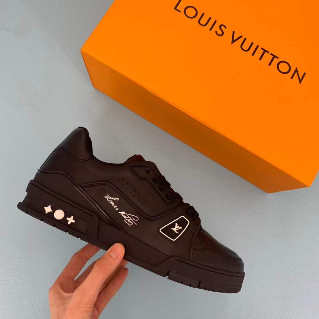 LV Trainer sneakers designed by Virgil Abloh and inspired by vintage basketball shoes
