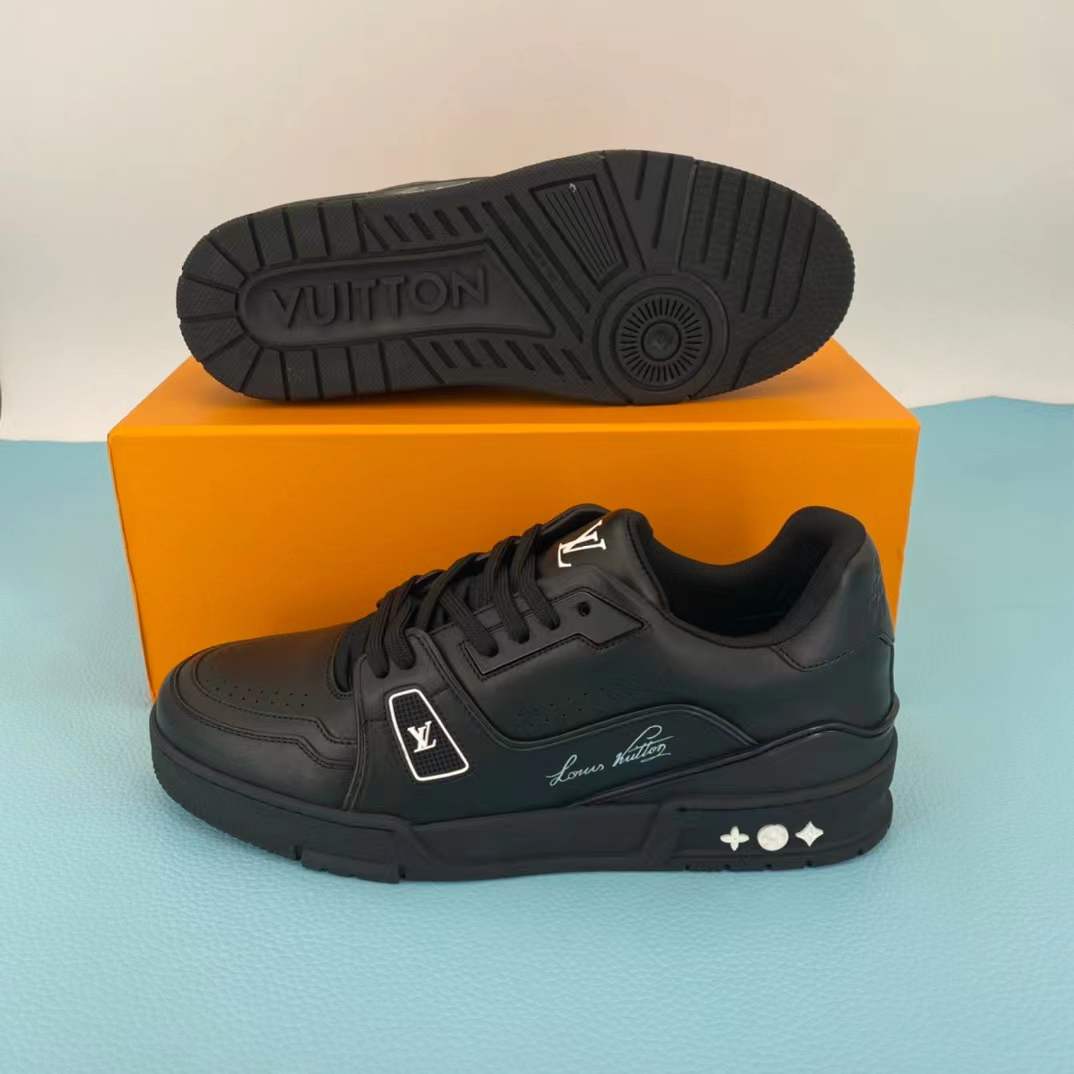 LV Trainer sneakers designed by Virgil Abloh and inspired by vintage basketball shoes