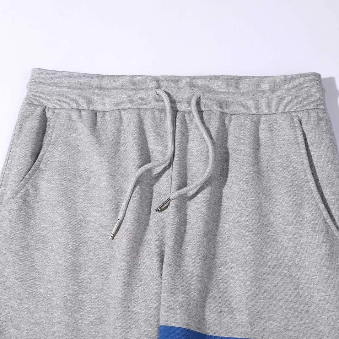 Thom Browne Ottoman rib 4-Bar stripe track pants in grey