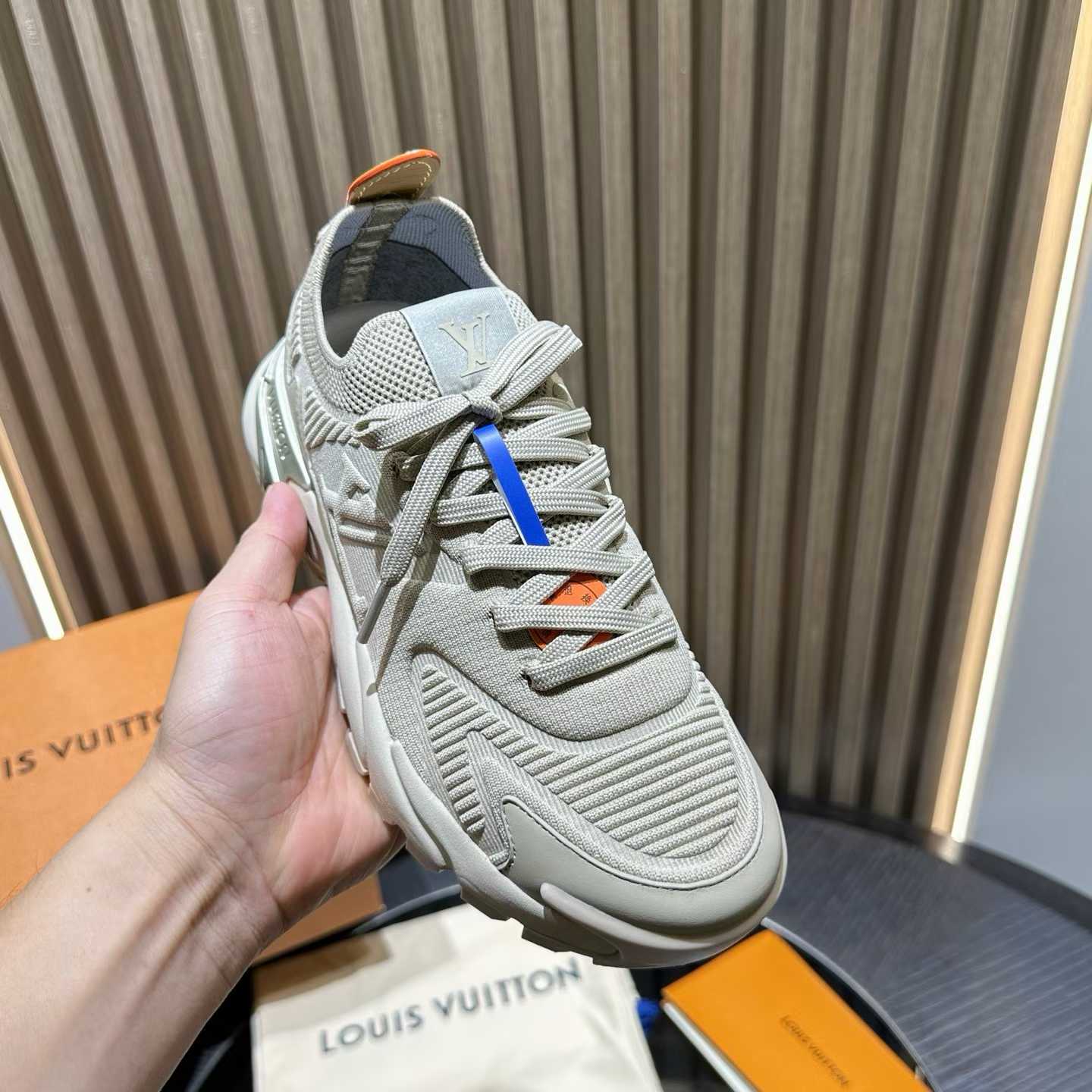 LV Runner Tatic Sneaker is an avant-garde interpretation of a running shoe featuring a mix of technical materials and details inspired by hiking shoes