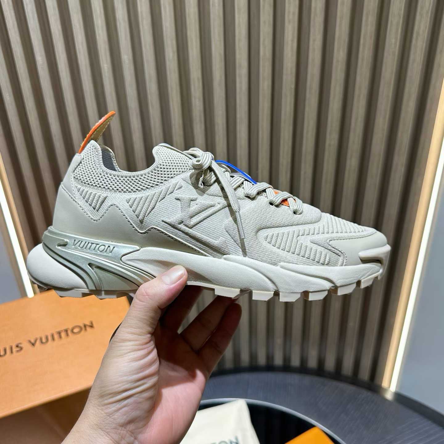 LV Runner Tatic Sneaker is an avant-garde interpretation of a running shoe featuring a mix of technical materials and details inspired by hiking shoes