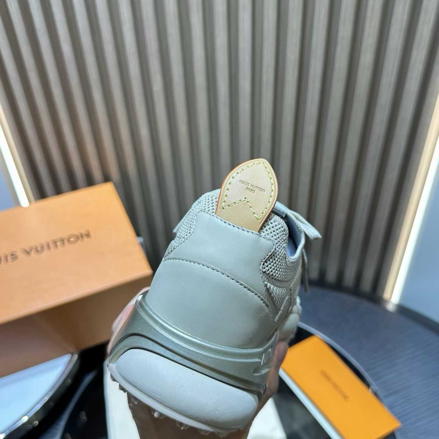 LV Runner Tatic Sneaker is an avant-garde interpretation of a running shoe featuring a mix of technical materials and details inspired by hiking shoes