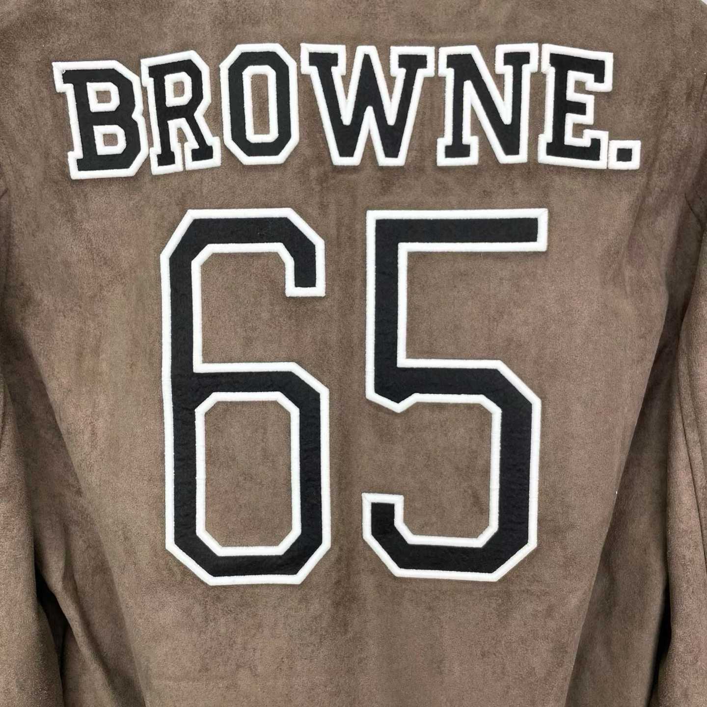 Thom browne brown suede bomber jacket