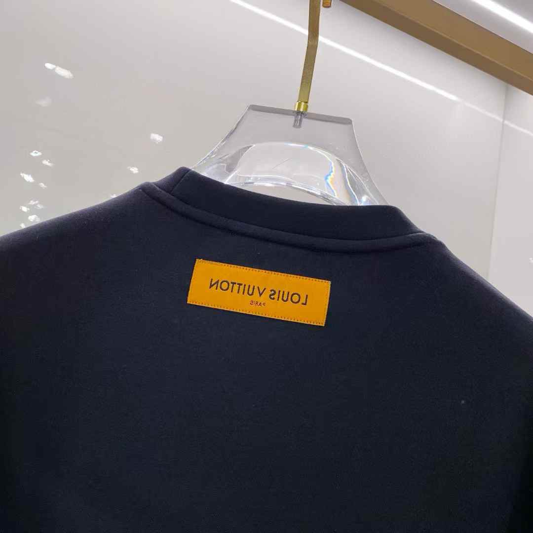 LV men's luxury rhinestone fashion knitted sweatshirt, often described in listings as a starry sky pattern sweater