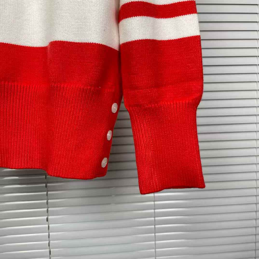 Thom Browne Engineered Rugby Stripe Crewneck Sweatshirts