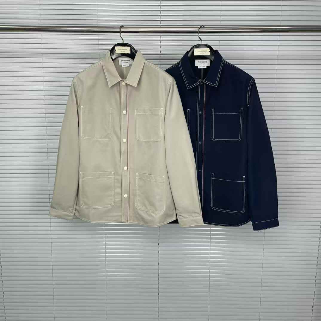 thom browne durable workwear-style light jacket