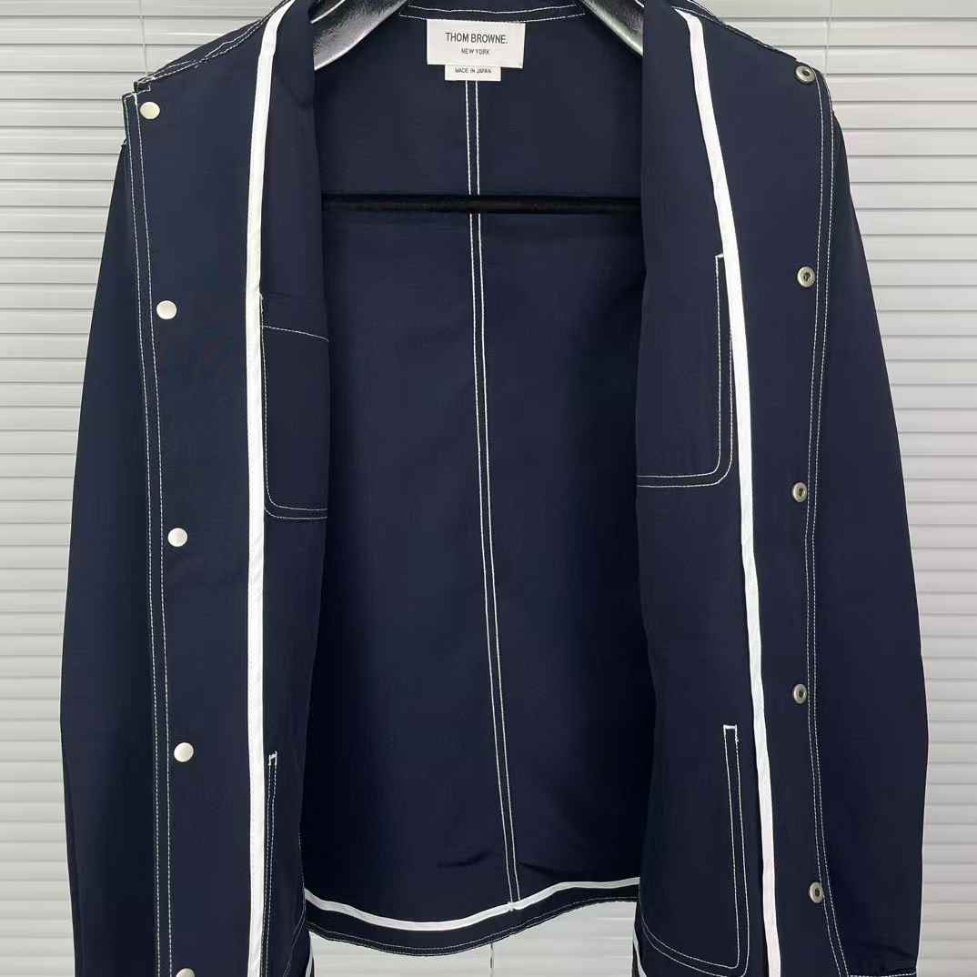 thom browne durable workwear-style light jacket