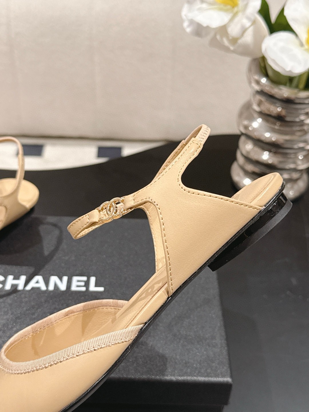 CHANEL slingback flats