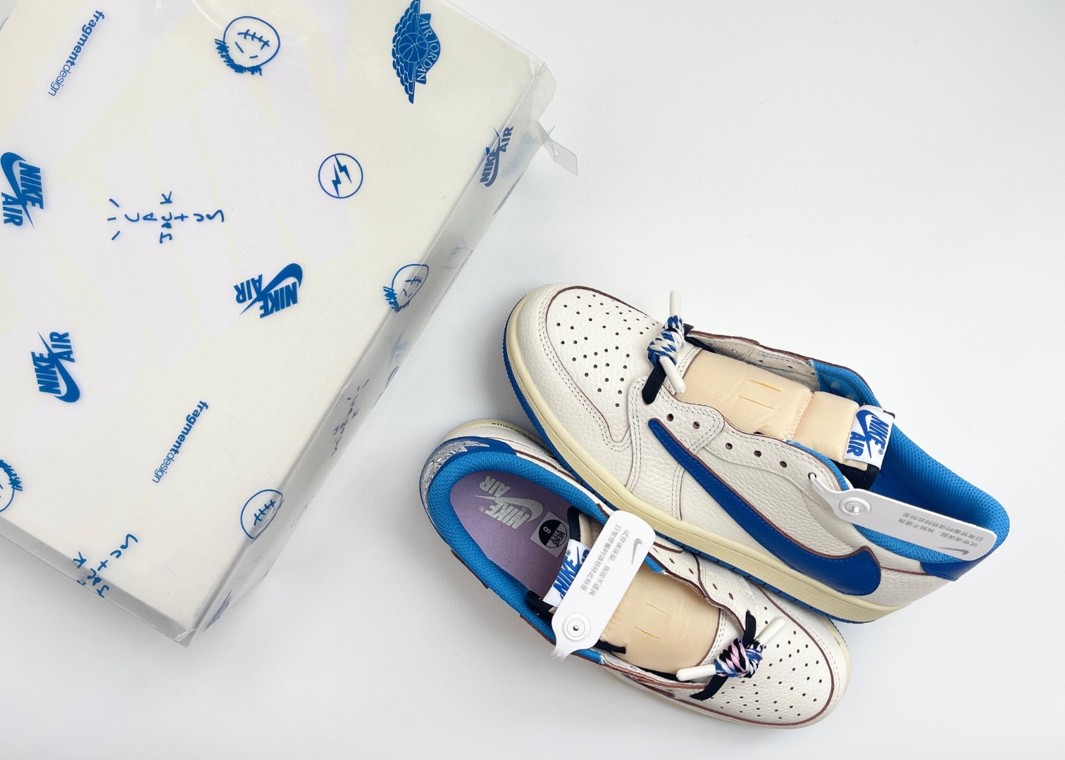 Nike Air Jordan 1 Retro Low OG SP Fragment x Travis Scott is a collaborative sneaker