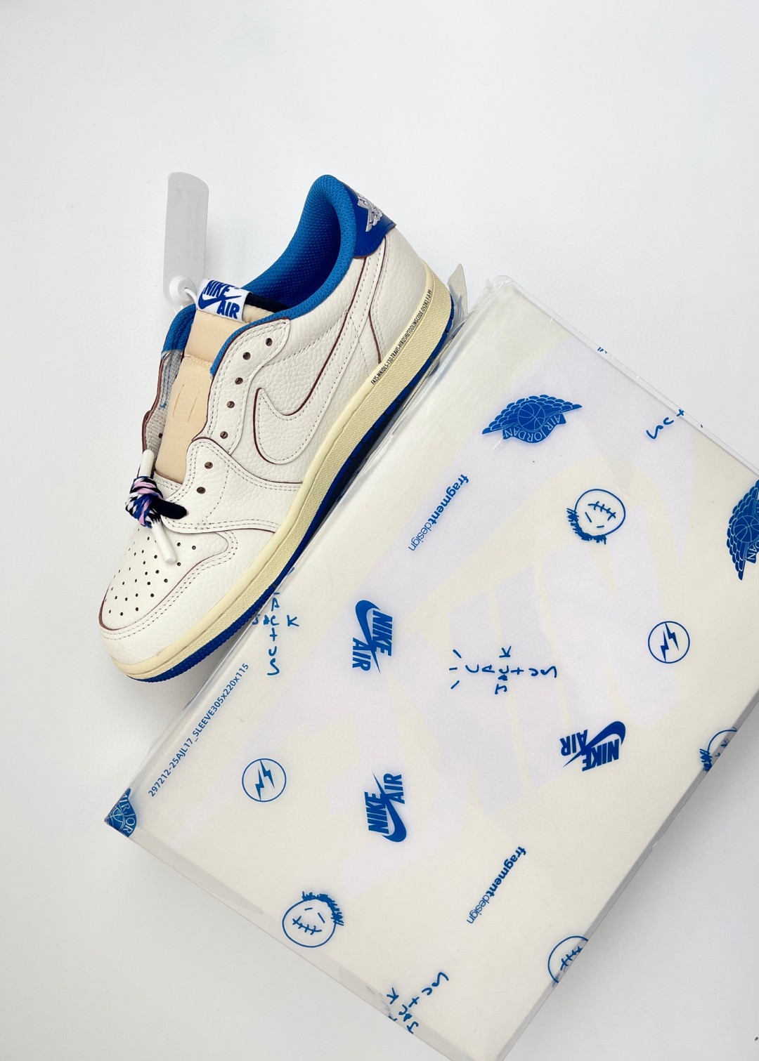 Nike Air Jordan 1 Retro Low OG SP Fragment x Travis Scott is a collaborative sneaker