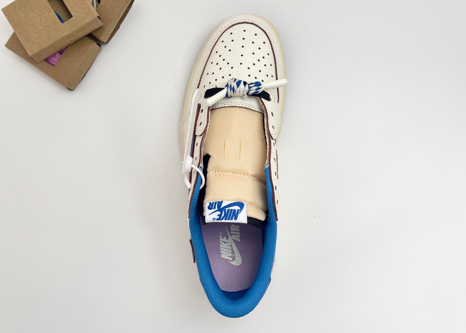 Nike Air Jordan 1 Retro Low OG SP Fragment x Travis Scott is a collaborative sneaker