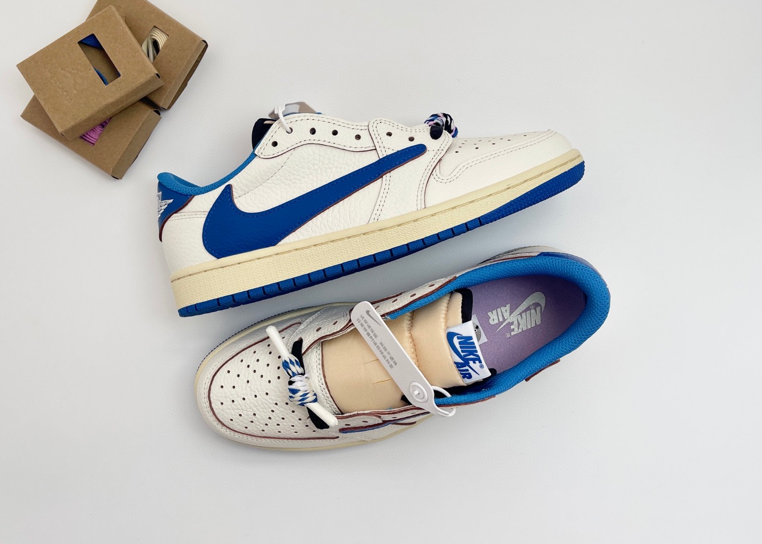Nike Air Jordan 1 Retro Low OG SP Fragment x Travis Scott is a collaborative sneaker