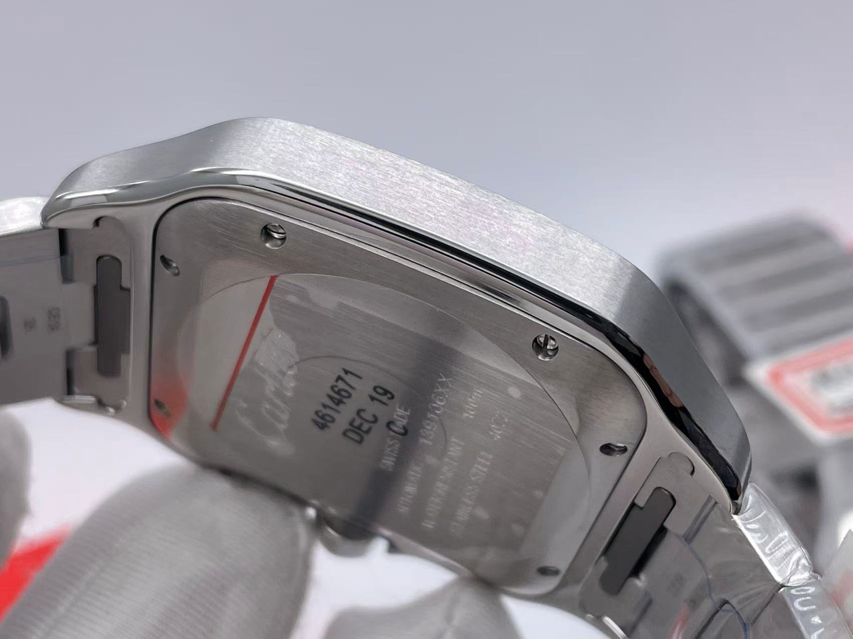 CAR0450B - Santos De Cartier 2018 Mens XL SS/SS Blue BVF MY9015 $468