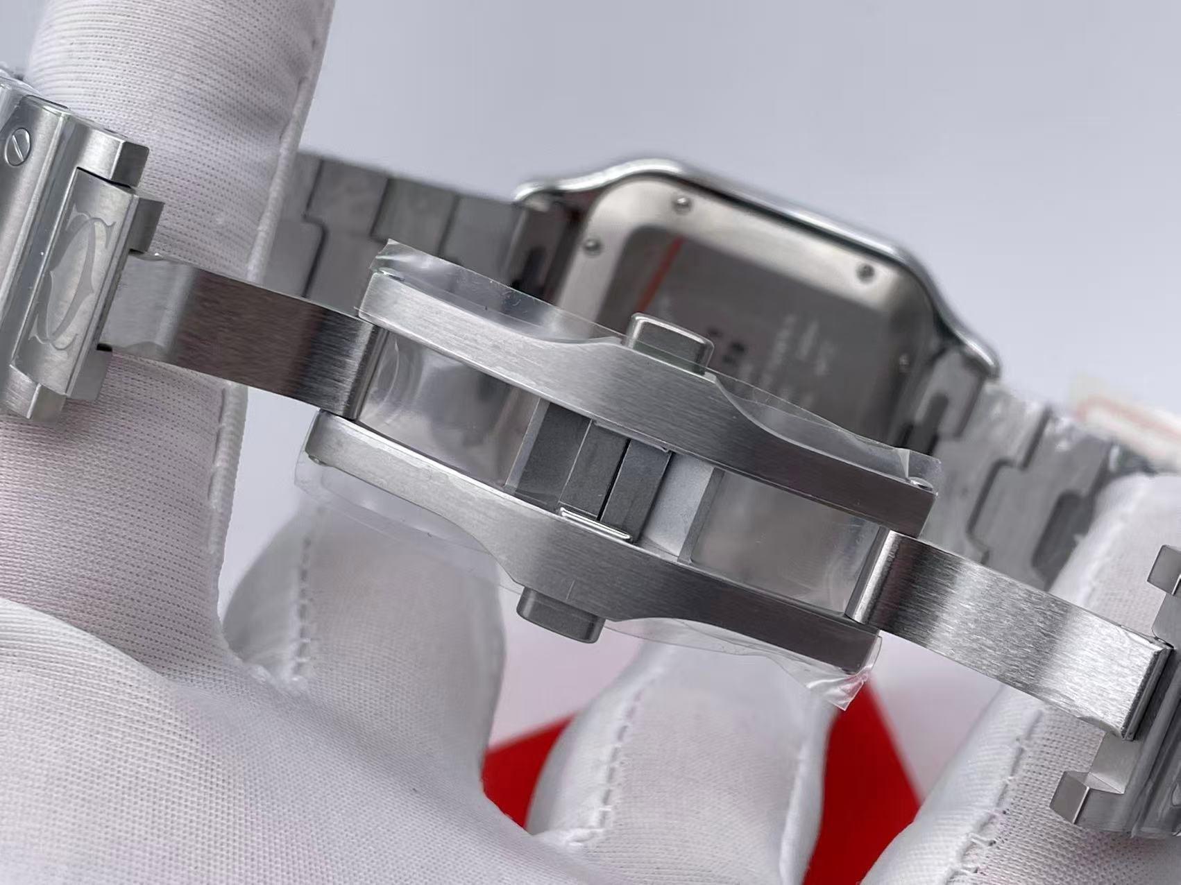 CAR0450B - Santos De Cartier 2018 Mens XL SS/SS Blue BVF MY9015 $468