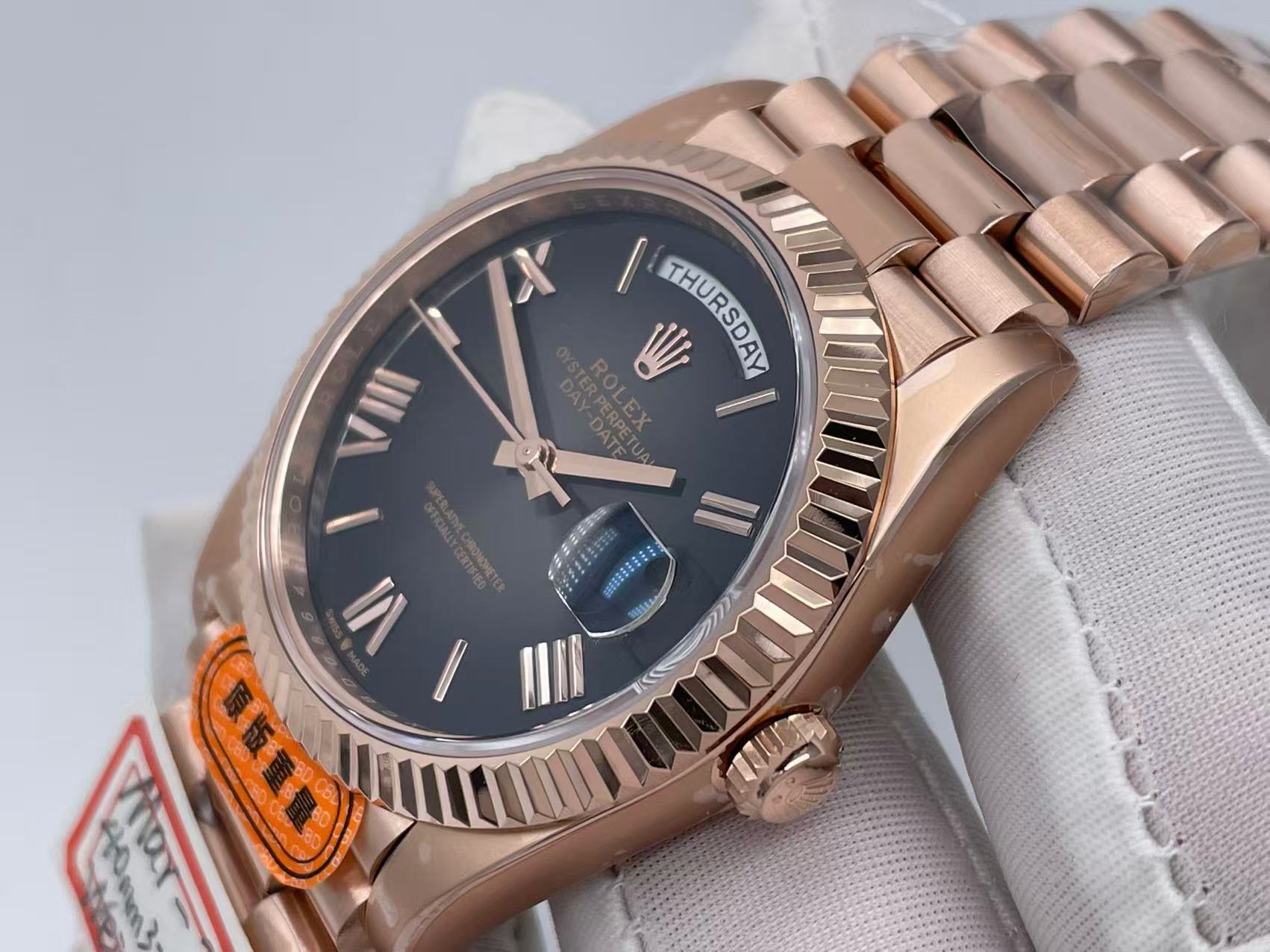 RDD0381A - DayDate 40mm Flt Wt RG/RG O-Gry/Rm/Stk CBDVR3255 $718