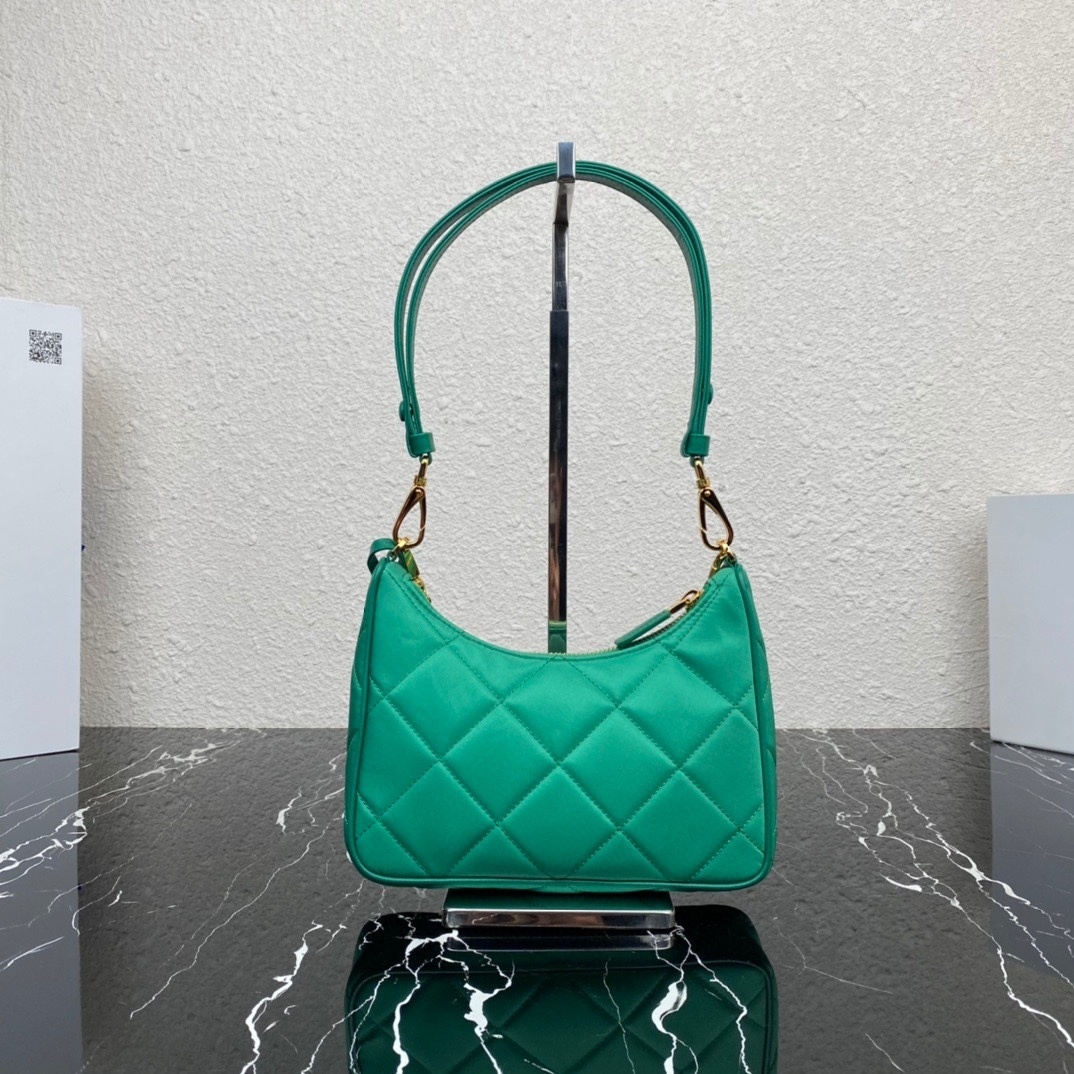 Prada Re-Edition 1995 Chaine Mini Re-Nylon Bag in the color Menta