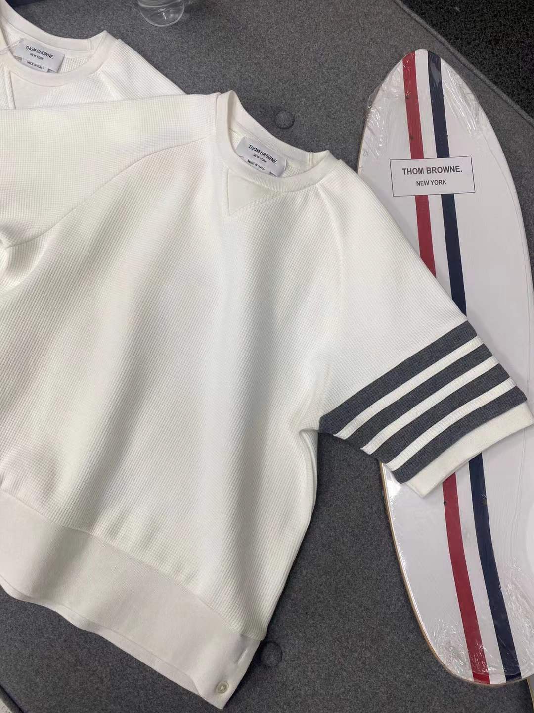 Thom Browne Ottoman Rib 4-Bar Sweatshirt