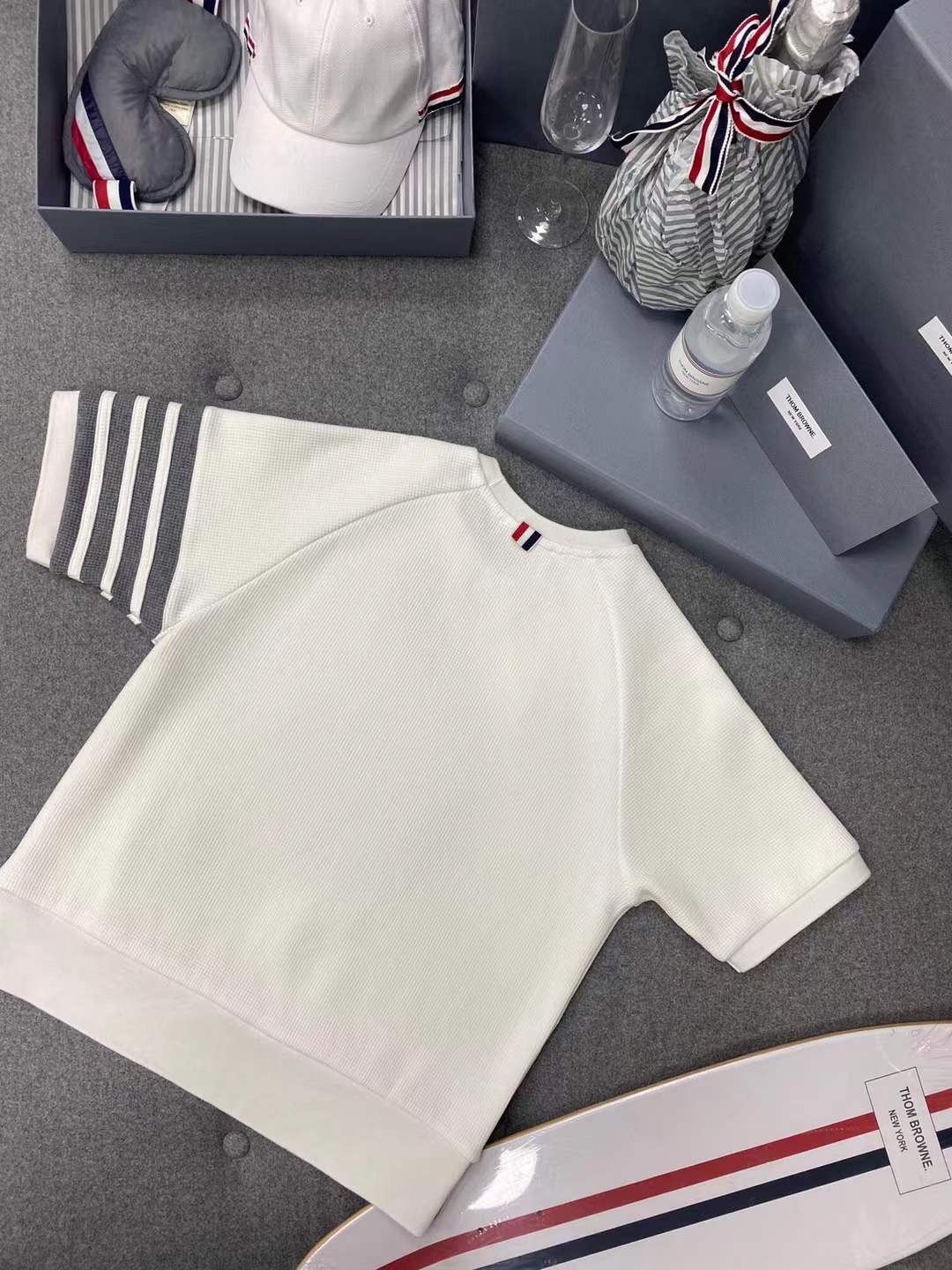 Thom Browne Ottoman Rib 4-Bar Sweatshirt