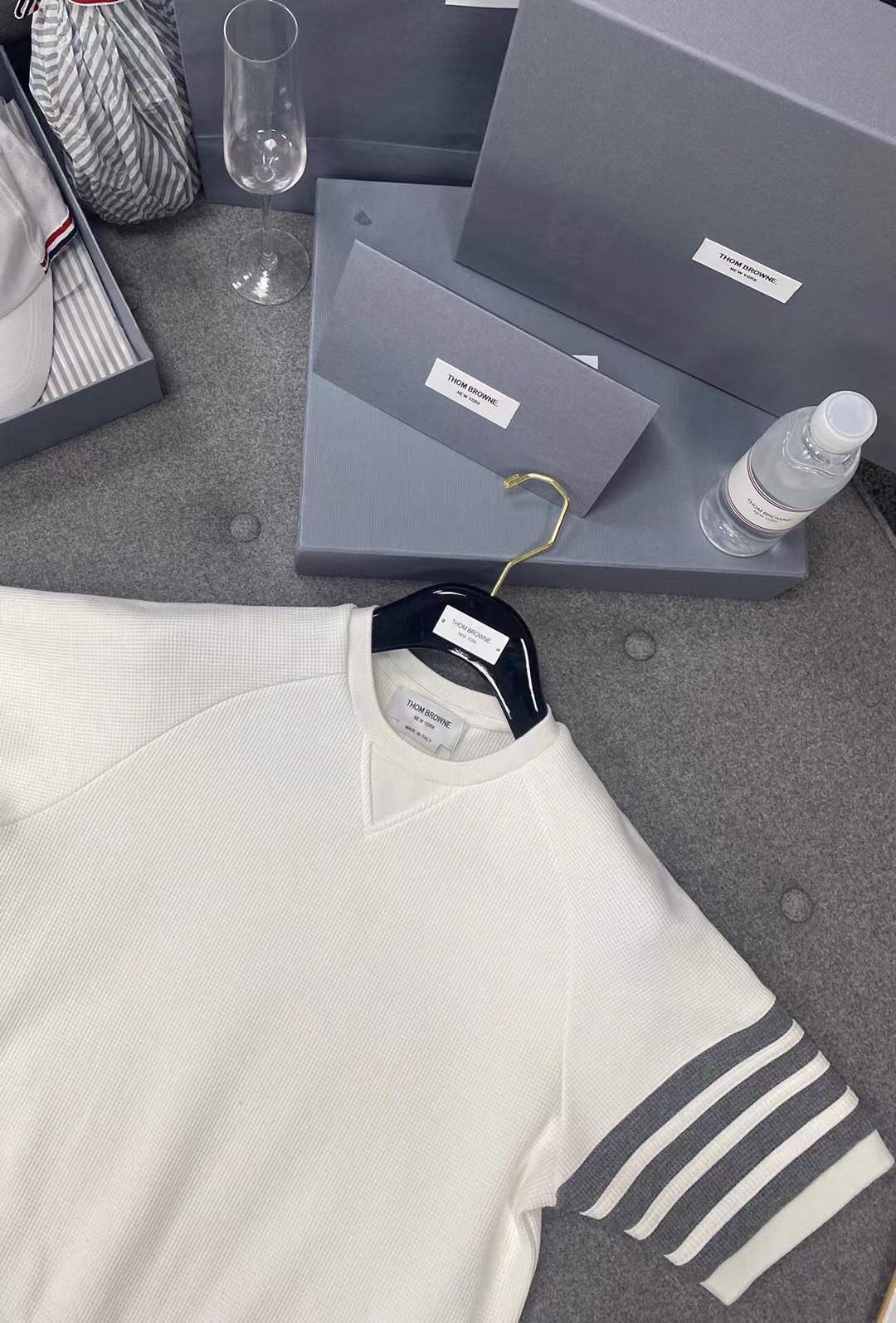 Thom Browne Ottoman Rib 4-Bar Sweatshirt