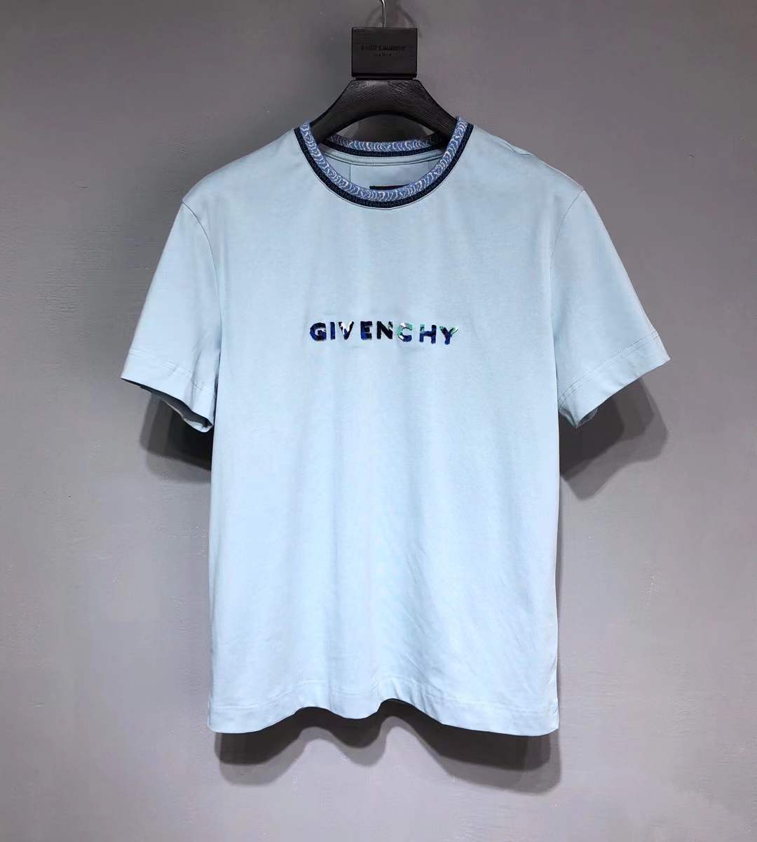Givenchy Classic Misty Blue Short Sleeve T-Shirt