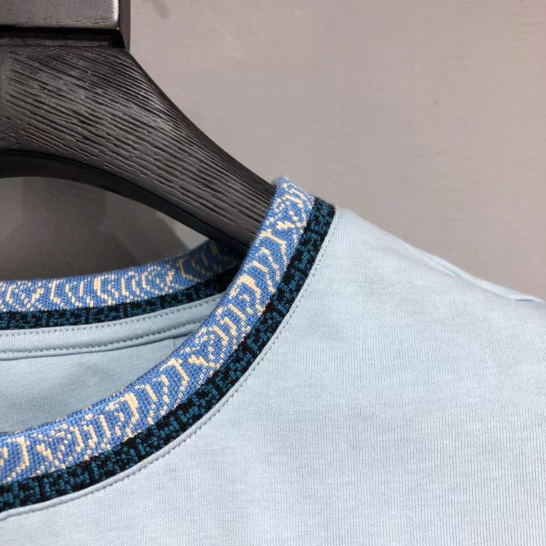 Givenchy Classic Misty Blue Short Sleeve T-Shirt