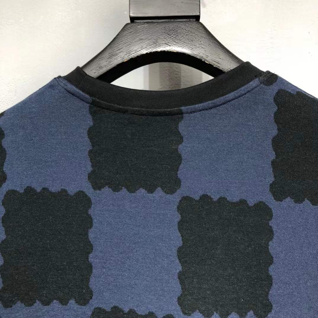 LV Damier jacquard top, similar in style to the Damier Gradient Jacquard Cotton T-Shirt