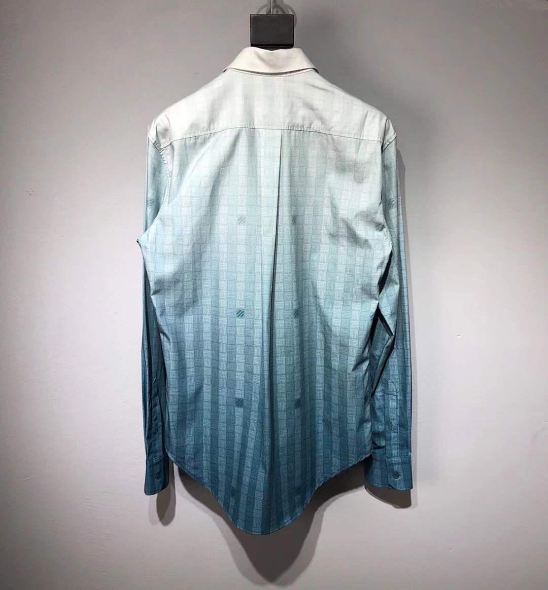 LV Damier Gradient long-sleeve shirt