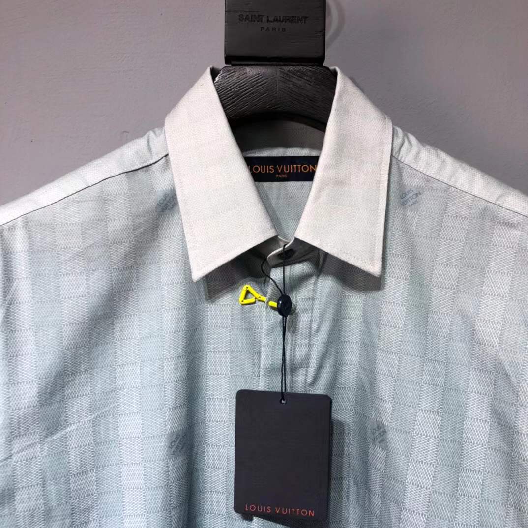 LV Damier Gradient long-sleeve shirt
