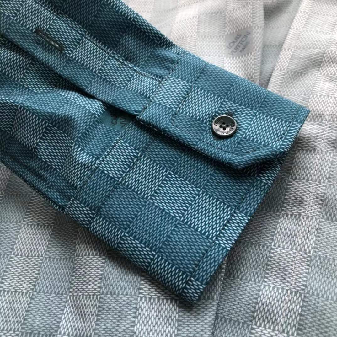 LV Damier Gradient long-sleeve shirt