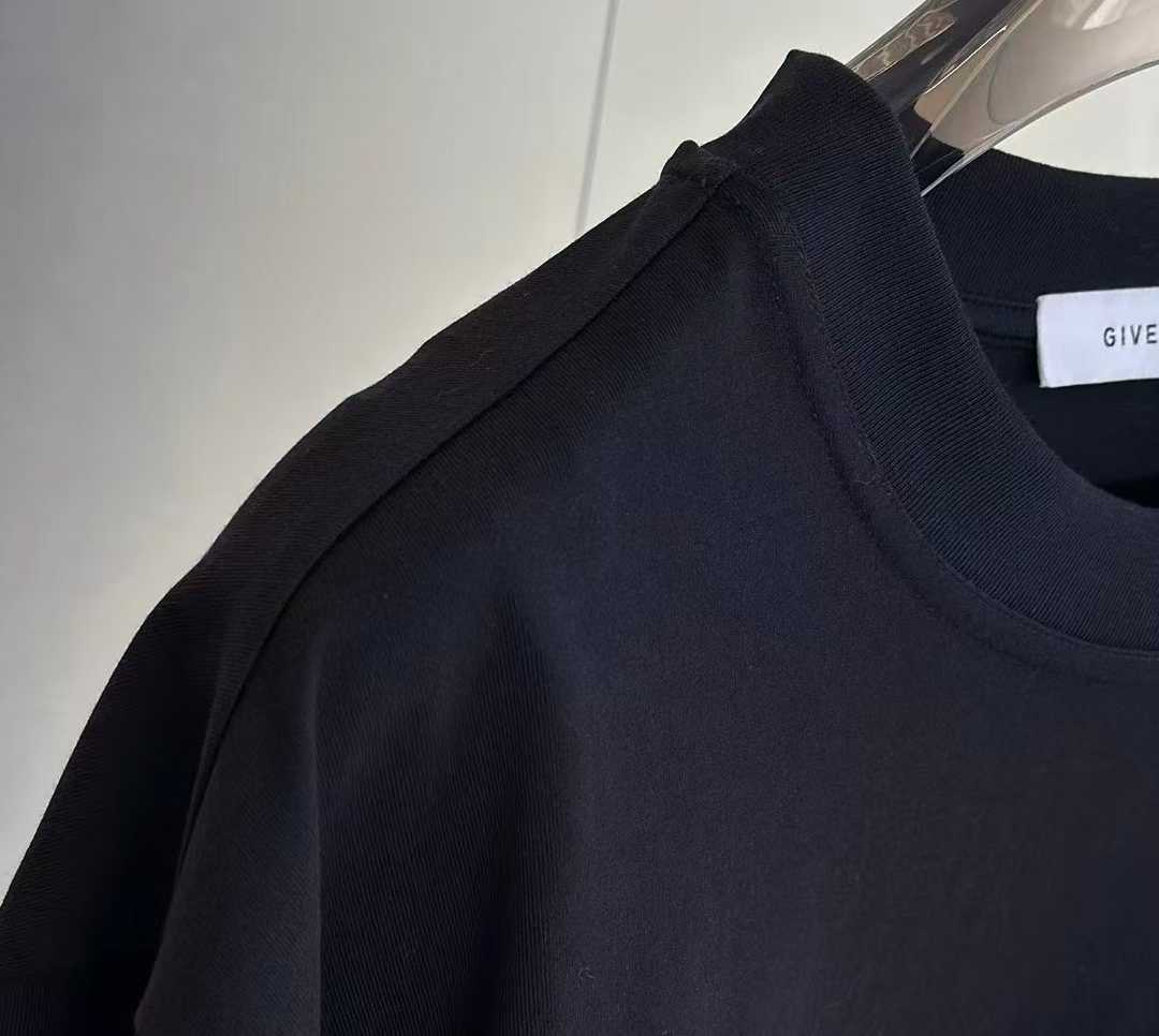 Givenchy cotton T-shirt featuring a distinctive "Givenchy Paris 1952" tape logo print on the front