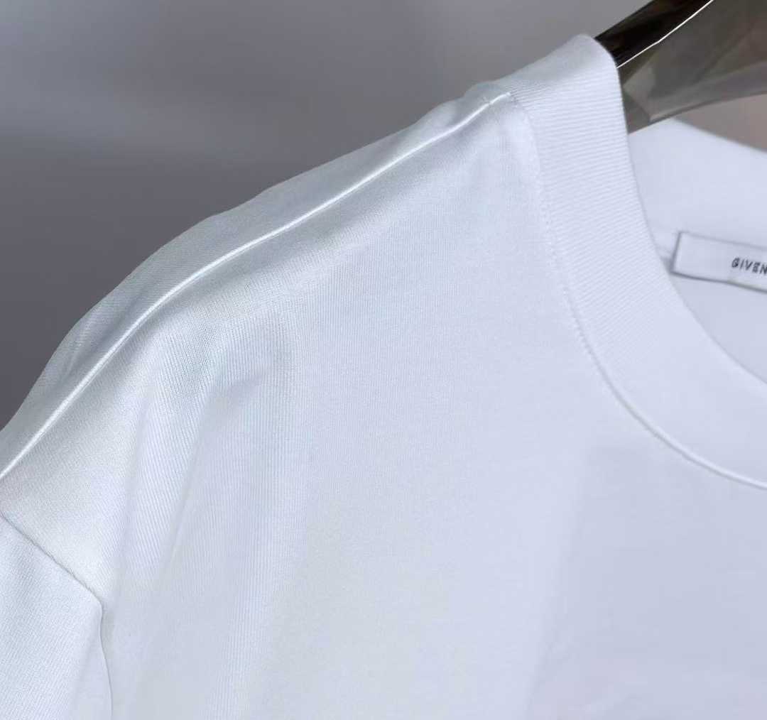 Givenchy Paris T-shirt features green embroidery