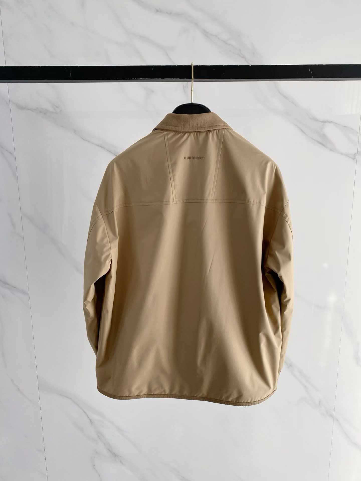 Burberry Logo-Embroidered Cotton-Gabardine Harrington Jacket