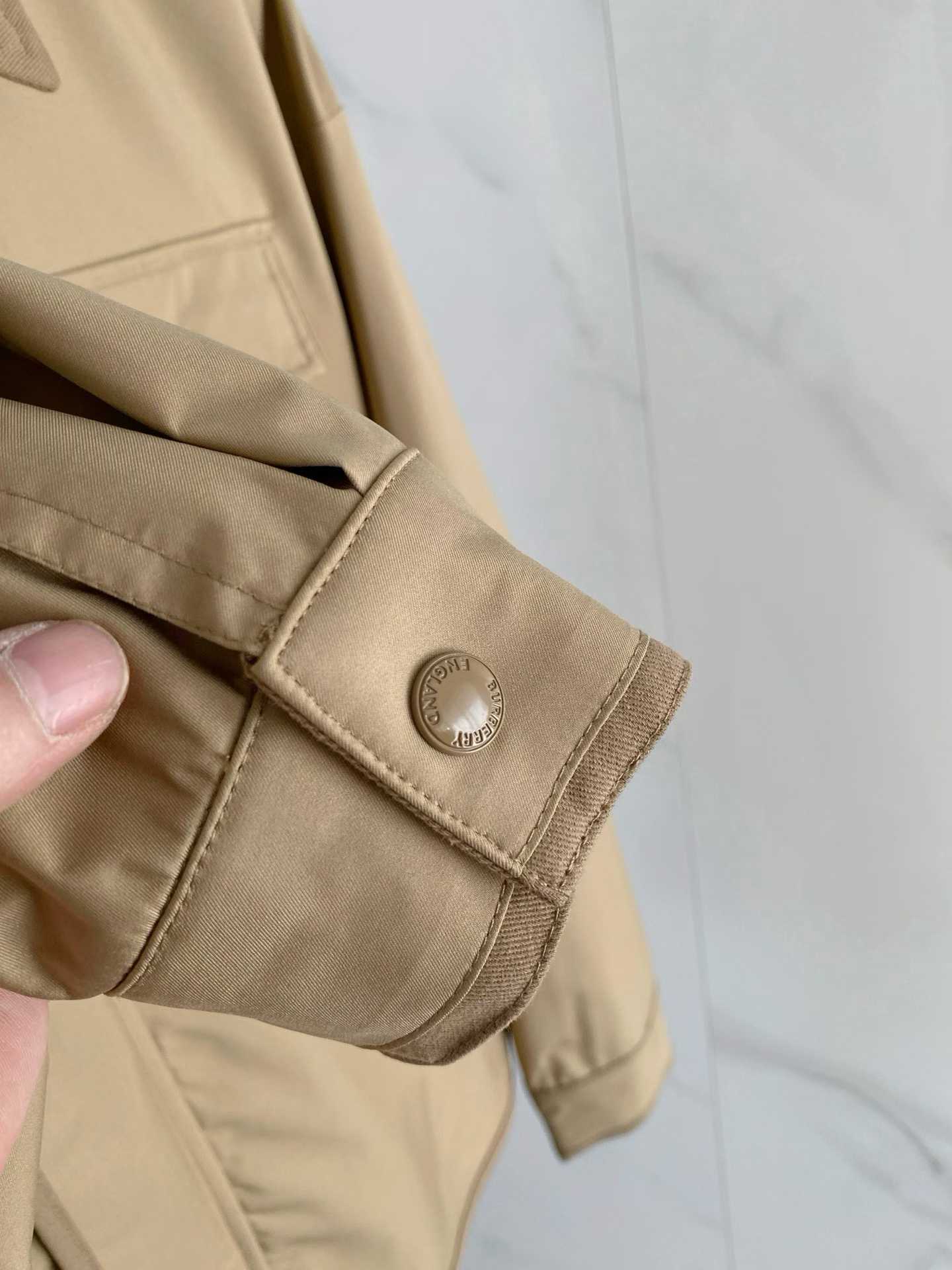 Burberry Logo-Embroidered Cotton-Gabardine Harrington Jacket