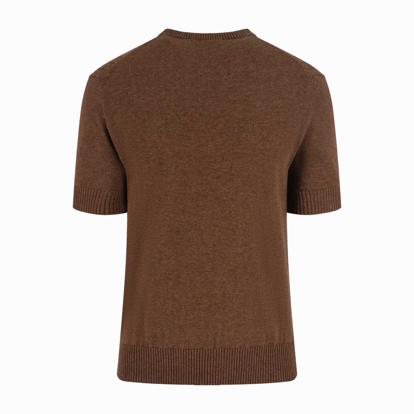 loro piana short-sleeved cable-knit sweater