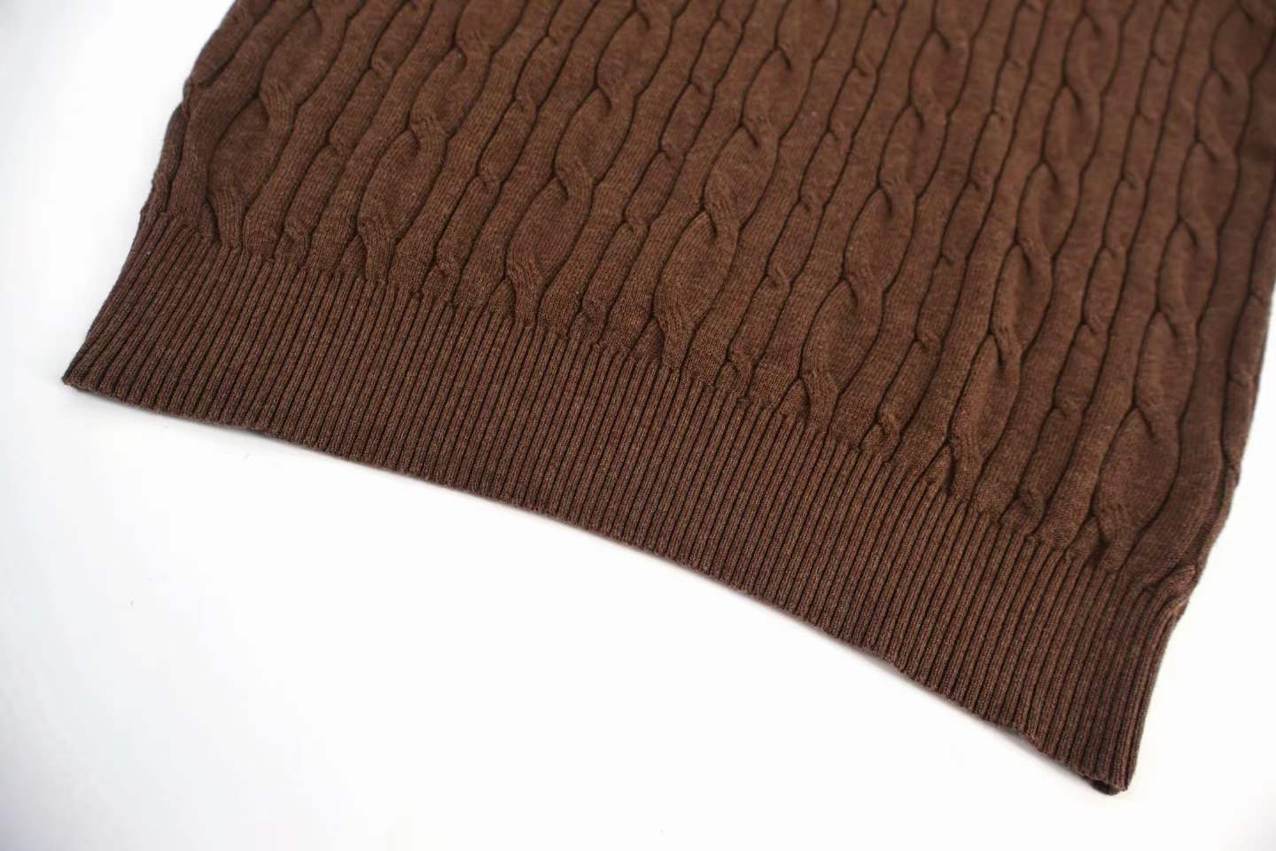 loro piana short-sleeved cable-knit sweater