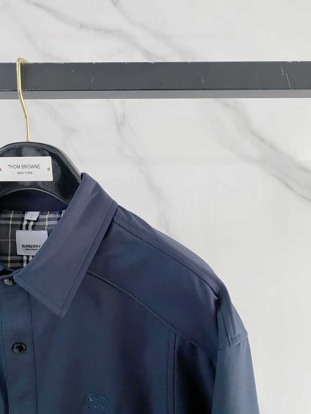 burberry blue poplin or cotton shirt