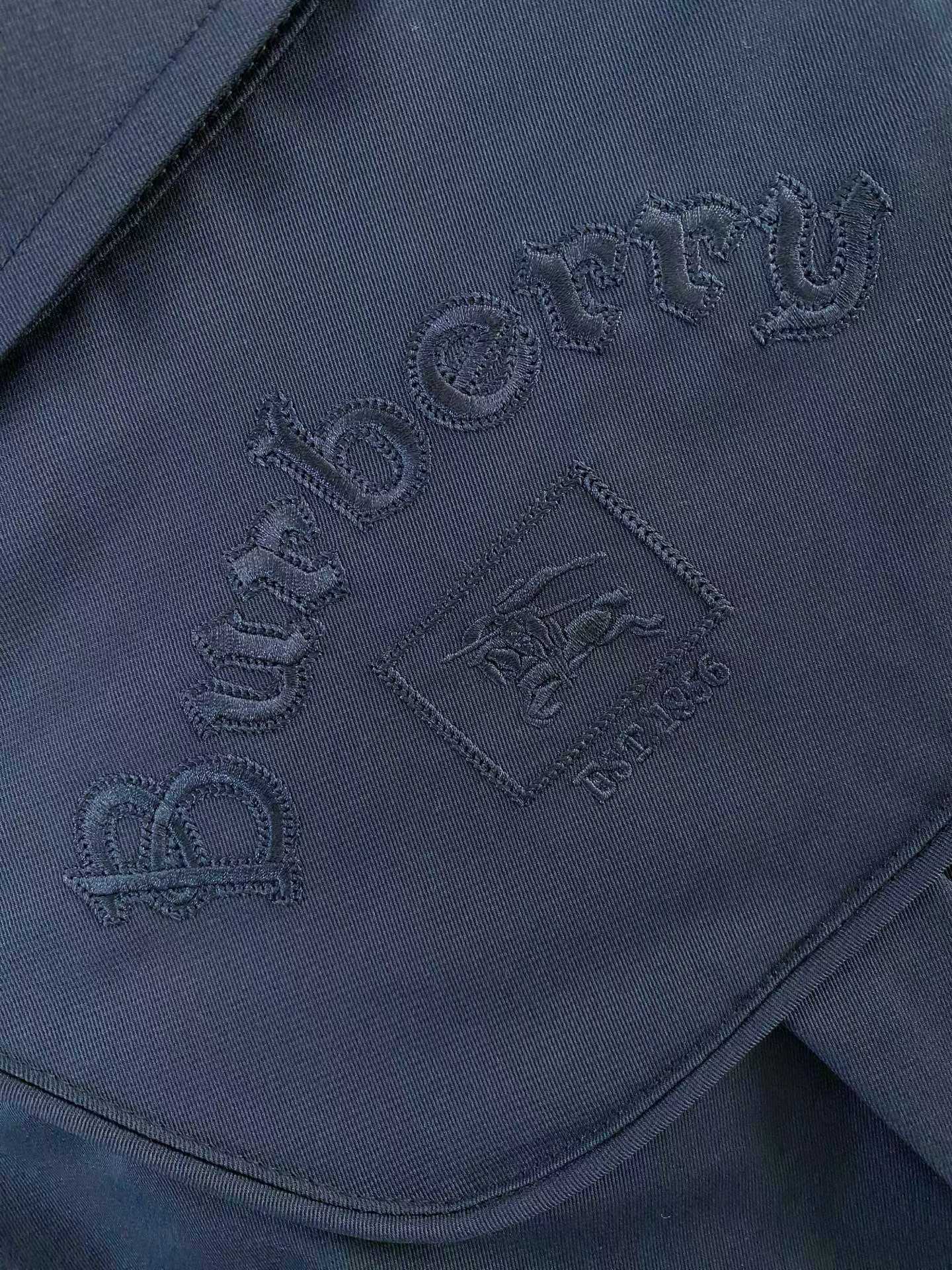 burberry blue poplin or cotton shirt