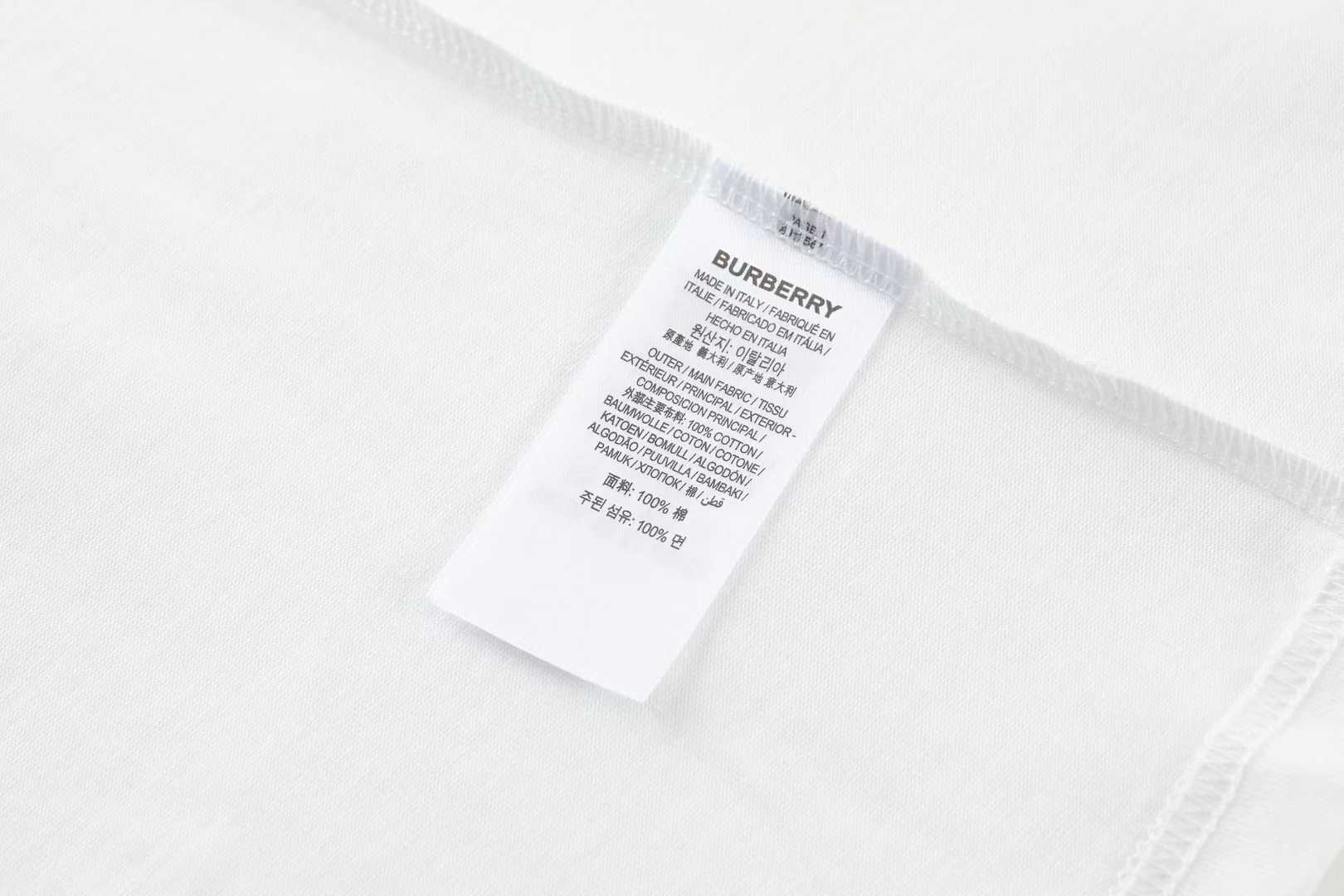 Burberry EKD Cotton T-shirt featuring embroidered logo and Equestrian Knight Design