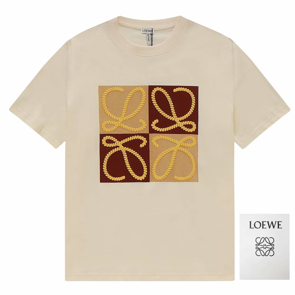 Loewe Anagram T-shirt featuring a rope-inspired logo design