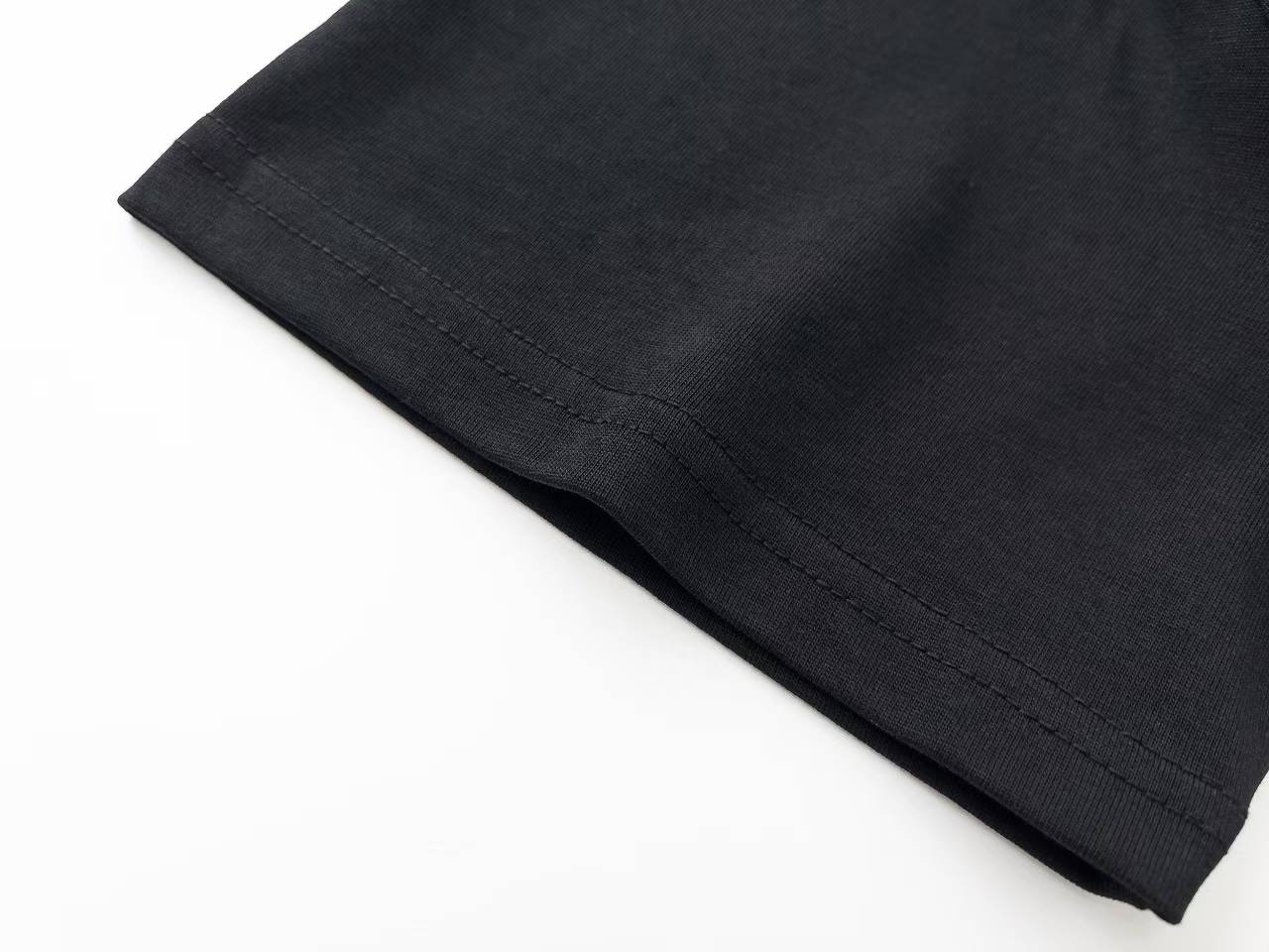 Burberry Label Appliqué Cotton Oversized T-Shirt black