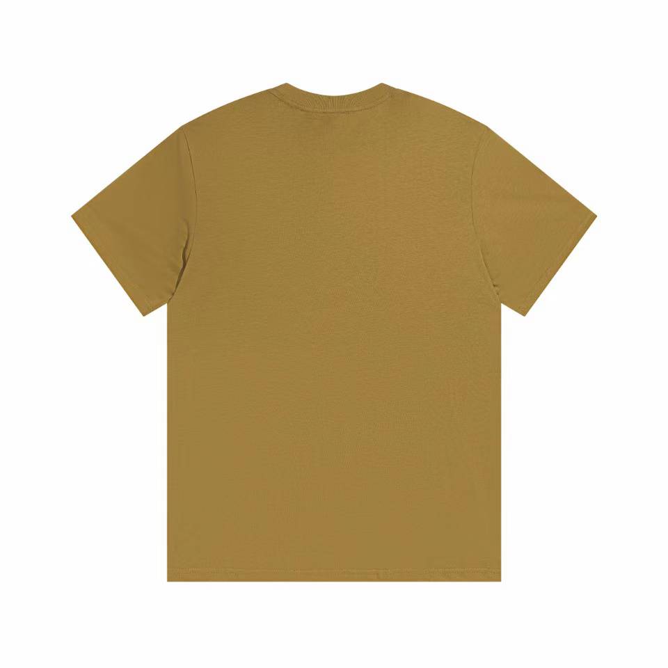 Burberry Label Appliqué Cotton Oversized T-Shirt in Camel