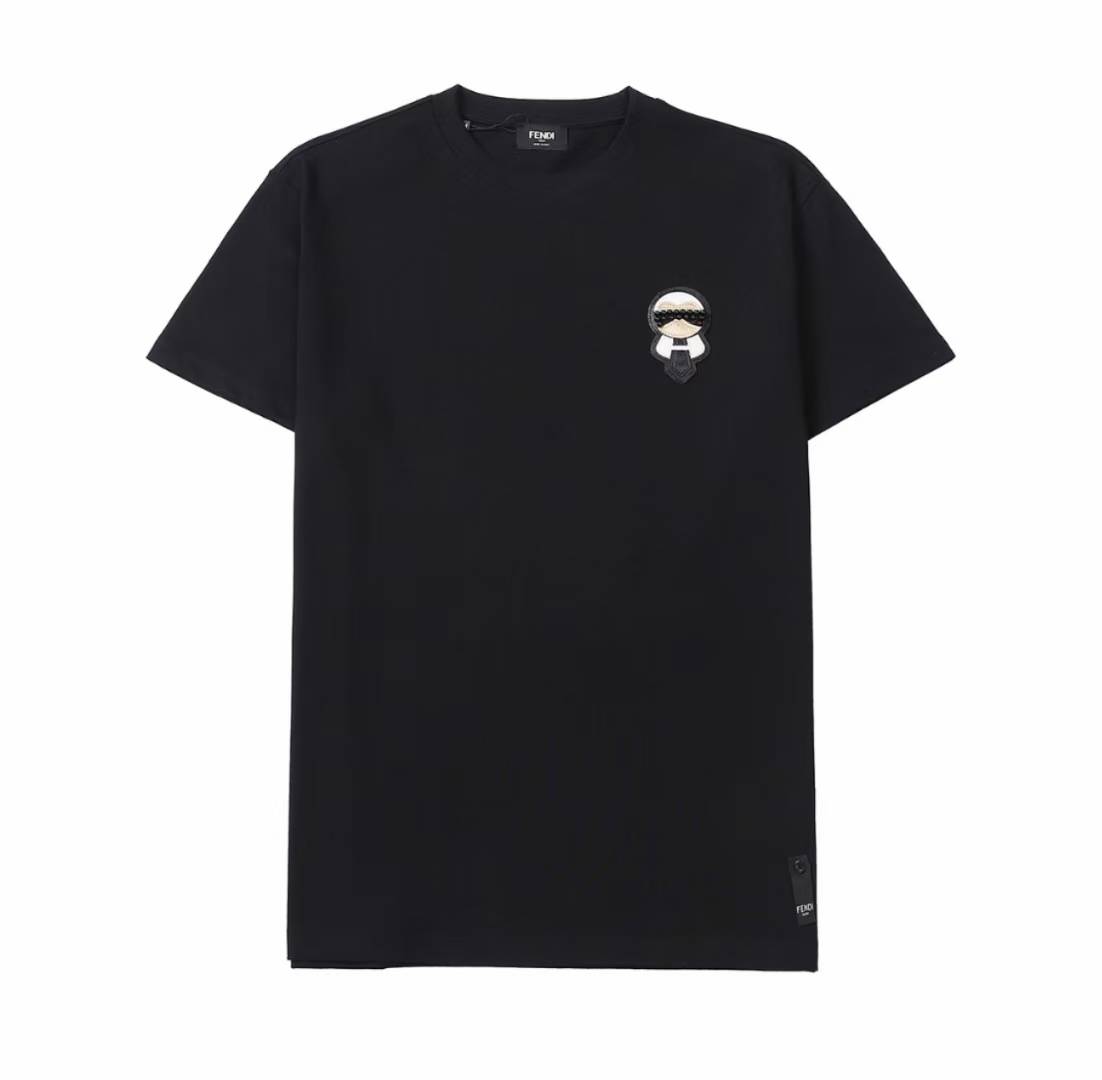 Fendi black t-shirt is the Karl Lagerfeld Paris Men's Classic Character Crew Neck T-Shirt.