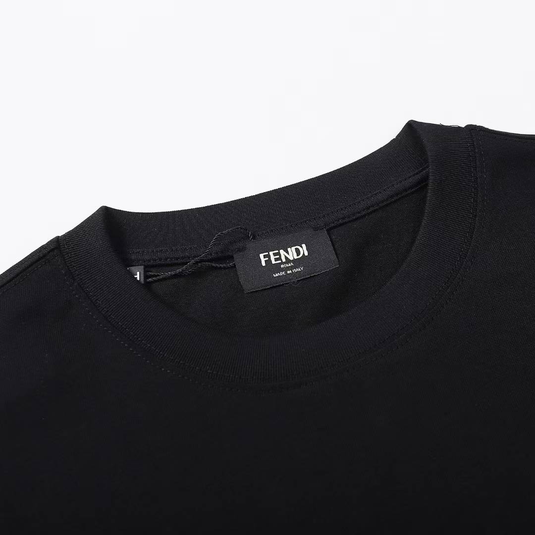 Fendi black t-shirt is the Karl Lagerfeld Paris Men's Classic Character Crew Neck T-Shirt.