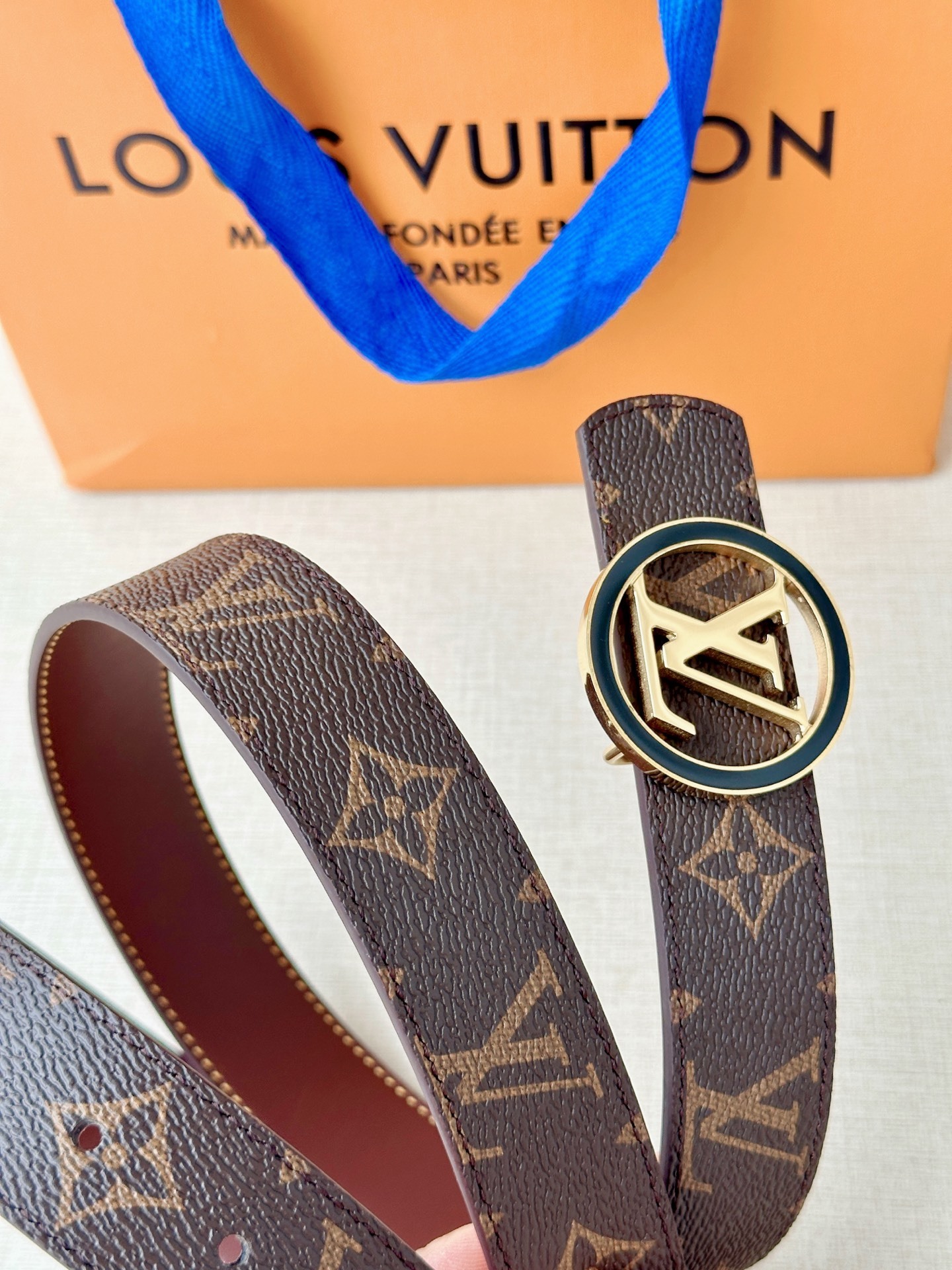 LV Belt brown